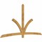 Ekena Millwork Davenport Rough Sawn Timber Gable Bracket, Western Red Cedar, 108"W x 58"H x 2"D x 4"F, 13/12 Pitch GBW108X58X0204DAV00RWR - alternate 2